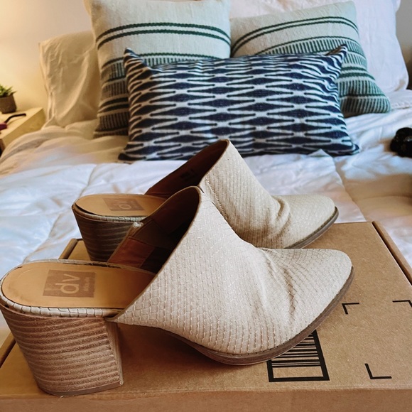 tendle block heel mule